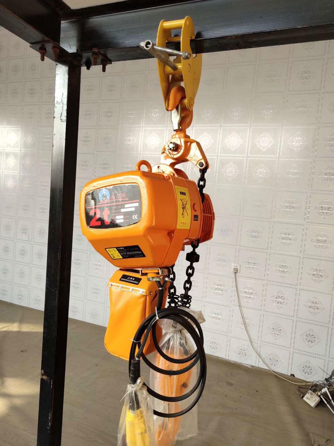 環鏈電動葫蘆掛鉤式2t